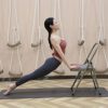 Acumec Yoga Folding Chair Multi-Purpose Yoga Auxiliary Stool Bold Thickening Foldable Bench Portable Yoga Collapsible Chairs Space-Saving Suitable for Outdoor Metal Foldings Stools in Bedroom Yoga - Image 3