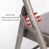 Multifunctional Yoga Chair Professional Yoga Chair Folding Yoga Chair Yoga Stool Assistive Exercise Chair (Color : Black, Size : 81 * 41 * 102cm) - Image 6