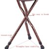 Folding Cane with Seat Adjustable Height Walking Cane and Chair Combo Heavy Duty Chair Cane Walking Stick 350 lbs Capacity - Image 8