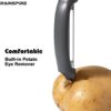 Rainspire 3-Piece Peeler Set, Premium Swivel Vegetable Peeler, Kitchen Gadgets Apple Peeler Potato Peeler Veggie Peeler Fruit Peeler, Dishwasher Safe Kitchen Accessories (Grey) - Image 6