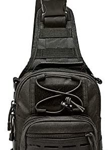 WOLF TACTICAL Compact EDC Sling Bag - Concealed Carry Shoulder Bag for Range, Travel, Hiking, Outdoor Sports