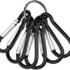 Wobe 30pcs 2 inch Carabiner Clips with Keyrings Aluminum D-Ring Spring Lock Hooks - Image 4