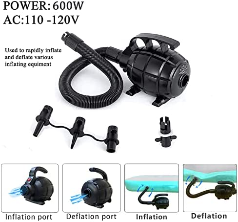 Gymnastics Mats Tumbling Track Mat, Air Mat Tumble Track Inflatable Training Mat 4 inch Thickness With Carry Bag Electric Pump For Home Use, Cheerleading, Yoga, Water Exercise - Image 7