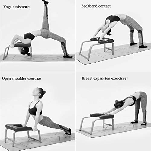 Inversion Equipment Yoga Handstand Chair, Multifunction Yoga Headstand Bench Stand, Advanced Fitness Ideal Chair, Load Bearing 100 KG (Color : Black, Size : 475435cm) - Image 2