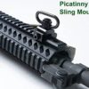 EZshoot Picatinny Sling Mount 2PCS, 360° Rotation Picatinny Rail Sling Attachment, Sling Swivel with QD Picatinny Rail Mount and Push Button for 2 Point Sling, Low Profile Rail Sling Mount - Image 6