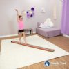 Tumbl Trak 8 Ft Laser Beam With Solid Wood Core Gymnastics Low Balance Training Beam - Image 5