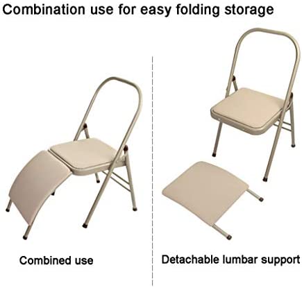 Folding Yoga Chair, Yoga Inverted Trainer, 36.3 MM Widened Lumbar Support - Detachable, Reduced Fatigue, Enhanced Body Safety, Easy to Install (3 Models, Size 45.5 47 80CM) - Image 4