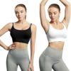 AMRIY Womens Sports Bras for Women Medium Support Wireless Bra Padded Bralettes for Women - Image 2