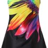 Swimming Suits for Women 2 Piece Plus Size String Bathing Suits Women High Waisted Criss Cross Floral 2 Piece Halter - Image 7