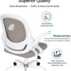 Home Office Chair Work Desk Chair Comfort Ergonomic Swivel Computer Chair, Breathable Mesh Desk Chair, Lumbar Support Task Chair with Wheels and Flip-up Arms and Adjustable Height - Image 2