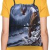 Drawstring Backpack Bag Eagle Bald Stand Snow Branch School String Yoga Gym Bag - Image 7