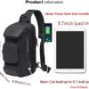 OZUKO Sling Backpack Sling Bag Crossbody Backpack Shoulder Casual Daypack Rucksack for Men - Image 2
