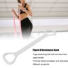 Figure 8 Resistance Band Silicone Widen Elastic Exercise Band with Massage Handle for Yoga Pilates Stretching - Image 2