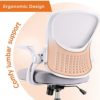 Office Chair, Desk Chair, Ergonomic Home Office Desk Chairs, Mid Back Mesh Computer Chair, Cute Swivel Rolling Task Chair Cushion, Lumbar Support and Flip-up Armrests - Image 4