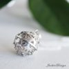 16mm Daisy Flower Bali Harmony Ball Sterling Silver 30" Necklace LS57 (30, 1.3mm Rolo Chain) - Image 2