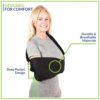 Shoulder Immobilizer - Support Brace Sling for Broken Arm Cast, Fractured Wrist, or Elbow & Hand Injuries - Soft Breathable Material - Universal Fit for Left or Right Arm, Men and Women (MD) - Image 4