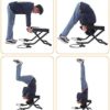 Xgxmz Yoga Headstand Bench, Foldable Inversion Chair with Stretch Bands and Handles, Inverted Training for Home Gym Yoga Studio - Image 7