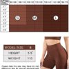 LISSMOMO Women's Seamless Workout Yoga Biker Shorts Ribbed High Waist Athletic Leggings - Image 6
