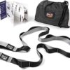 Brazyn Bundle - Resistance Bands Kit (with Handles) and Mobility Stretching Strap (Gray) for Home Workouts, Strength Training, Stretching, Yoga, Physical Therapy, Pilates, Dance and Gymnastics - Image 6