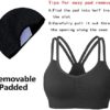 AKAMC Women's Removable Padded Strappy Sports Bra Yoga Tops Activewear for Women - Image 2