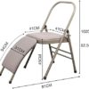 Yoga Chair Bold Folding Chair Professional Yoga Chair Handstand Yoga Stool Bold Wall Tube (Color : Black, Size : 81 * 41 * 102cm) - Image 7