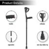 BeneCane Forearm Canes Lightweight Arm Crutch Adjustable Ergonomic Comfortable on Wrist Non Skid Rubber Tips - Image 4