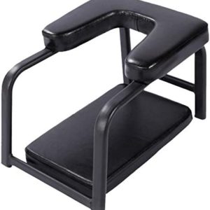 Inversion Equipment Yoga Handstand Chair, Multifunction Yoga Headstand Bench Stand, Advanced Fitness Ideal Chair, Load Bearing 100 KG (Color : Black, Size : 475435cm)