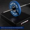Titan Fitness Black Silencer Drop Pad Set, Weightlifting Drop Pads, 6" Crash Cushion Pads - Image 4