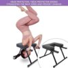 Raguso Stand Yoga Chair, Yoga Inversion Training Bench Metal Frame Yoga Headstand Stool for Home Fitness for Head Stand Trainer - Image 4