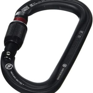 PETZL Am'D Screw-Lock Carabiner (Black, Screw-Lock)