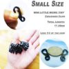Bytiyar Mini Carabiner Clips with Metal Spring Wiregate Hook and Little Eye Hole for Keychain Backpack Clasps - Image 2