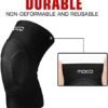 MoKo Knee Brace Support, Protective Volleyball Knee Pads, Professional Thick Sponge Compression Knee Sleeves for Dance Arthritis Joint Pain Relief Injury Recovery, Fit Men Women Youth, 1 Pair, Black - Image 4