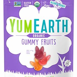 YumEarth Spring Fruit Gummy Snack Packs, 10 Count - Allergy Friendly, Non GMO, Gluten Free, Vegan