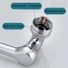 1080° Rotatable Faucet Aerator,Swivel Faucet Attachment,Rotating Splash Filter Faucet,Faucet Extender For Bathroom Sink,2 Mode Splash Filter Extension - Image 4
