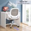 Home Office Chair Work Desk Chair Comfort Ergonomic Swivel Computer Chair, Breathable Mesh Desk Chair, Lumbar Support Task Chair with Wheels and Flip-up Arms and Adjustable Height - Image 5