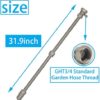 G-Sunny All Metal RV Black Tank Cleaner Wand with Shut-Off Valve, Straight Swivel Stick for RV Toilet, Powerful Rotary Cleaning Capability for Cleaning Deposits (Straight Swivel Black Tank Wand) - Image 6
