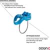 Ocun HABU Belaying and Rappelling Device | ATC V-Grooved Belay and Rappel Device for Rock Climbing | Assisted Braking Rappelling Descender - Image 2
