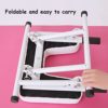 NASTON Yoga Headstand Bench, Foldable Inversion Chair with Armrests, for Home Gym Yoga Studio,White,495136cm - Image 7