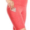 CADMUS High Waisted Compression Shorts for Women Bike Running Shorts Two Pockets - Image 5