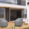 Okcool Outdoor Swivel Chair Cover 2 Pack,Outdoor Furniture Patio Chair Covers Waterproof Clearance,(30" W x 34" D x 38.5" H) Outdoor Lawn Patio Furniture Covers,Grey - Image 7