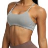 Aoxjox Women's Workout Sports Bras Fitness Backless Padded Ivy Low Impact Bra Yoga Crop Tank Top - Image 4