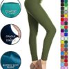 Leggings Depot High Waist Leggings for Women Buttery Soft 1 inch Waistband Solid Leggings - Reg, Plus, 1X3X, 3X5X - Image 2