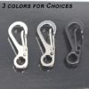 Bytiyar Mini Carabiner Clips with Metal Spring Wiregate Hook and Little Eye Hole for Keychain Backpack Clasps - Image 7