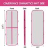 COVERCO Air Gymnastics Training Mats - 10FT/13FT/16FT Inflatable Gymnastics Mats Tumble Track with Electric Pump & Storage Bag for Gymnastics Training/Home&Outdoor Use/Cheerleading/Yoga/Water - Image 4