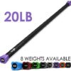 Yes4All Weighted Workout Bar, Resistance Band Bar, Weighted Bar Racks, Single/Combo - Image 2
