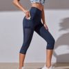 Women's Fashion Solid Color Stitching Sports Fitness Running Yoga Leggings Q02 - Image 7