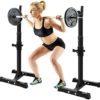 Maxi Adjustable Portable Squat Power Rack Weight Bench Press Barbell Stand Holder Gym - Image 2