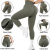 MOSHENGQI Scrunch Butt Leggings for Women Seamless High Waisted Slimming Workout Gym Yoga Pants - Image 5
