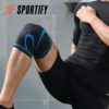 2 Pack Compression Knee Sleeves - Knee Braces For Knee Pain Women - SPORTIFY - Knee Compression Sleeves Men - Knee Pads Volleyball Women - Acl Knee Brace - Best Knee Brace For Meniscus Tear - Rodilleras Para Gym - Rodilleras Para Dolor De Rodillas - Knee Support For Men - Gym Accessories For Women (PINK/BLACK MEDIUM) - Image 4