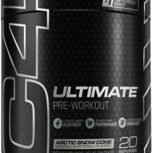 C4 Ultimate Pre Workout Powder Arctic Snow Cone - Sugar Free Preworkout Energy Supplement for Men & Women - 300mg Caffeine + 3.2g Beta Alanine + 2 Patented Creatines - 20 Servings
